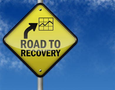 Traffic Sign "road To Recovery"