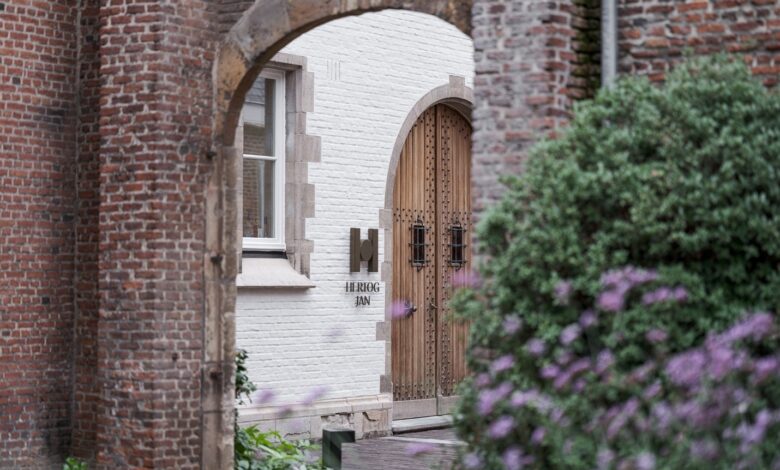 Botanic sanctuary antwerp historically preserved entranceway to hertog jan through one of the hotel gardens 0525