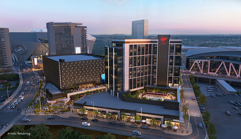 Virgin Hotel Atlanta Aerial Artistic Rendering CYED